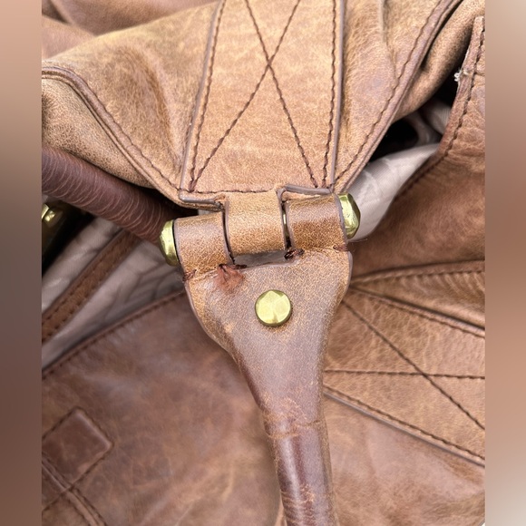 EUC 7 For All Mankind Brown Leather Hobo Bag - Picture 8 of 16